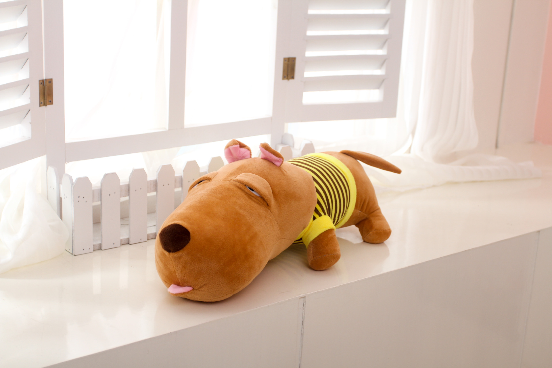 厂家直销 大号水晶超柔 趴趴狗公仔抱枕毛绒玩具公仔玩偶批发