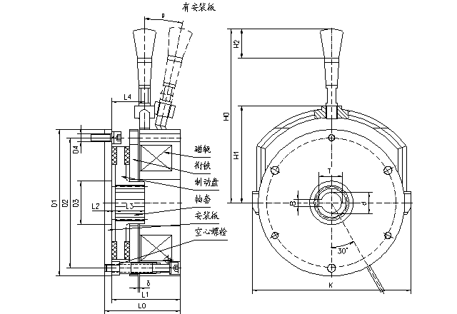 tqz1-80电磁制动器yej132电机刹车y2ej132电机抱闸制动器