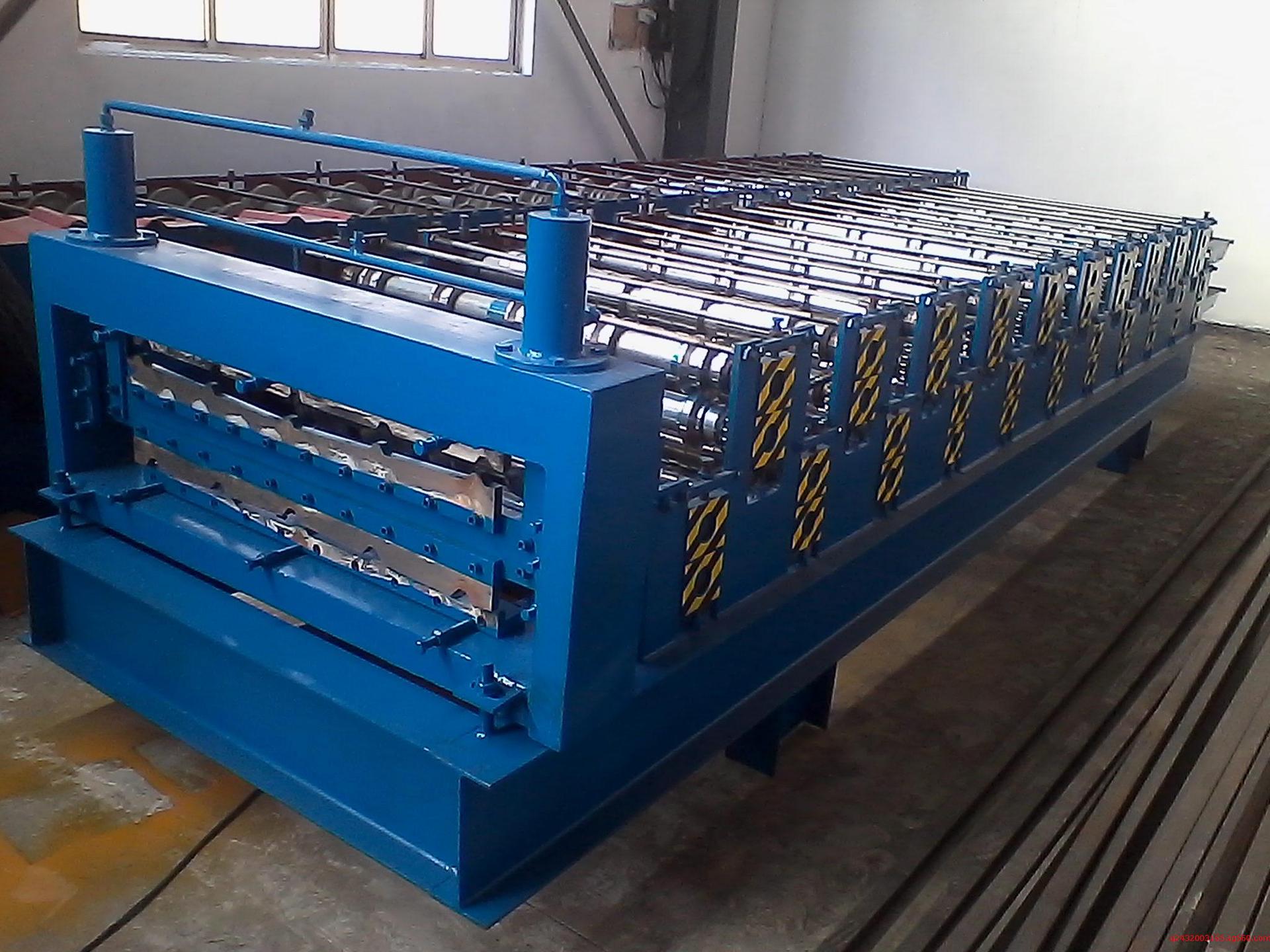 定制加工 镀锌彩钢瓦860900型双层彩钢压瓦机液压剪切冷弯压型机