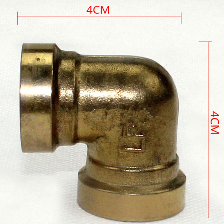 益裕品牌纯铜管件4公对丝弯头三通接头弯通活接直接加厚水暖接头