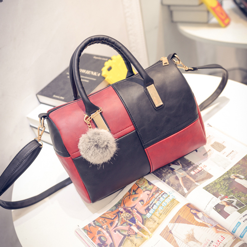 2021 New European and American Popular Style Practical Bag Women's Bag Fuzzy Ball Hanging Drop Handbags Shoulder Bag