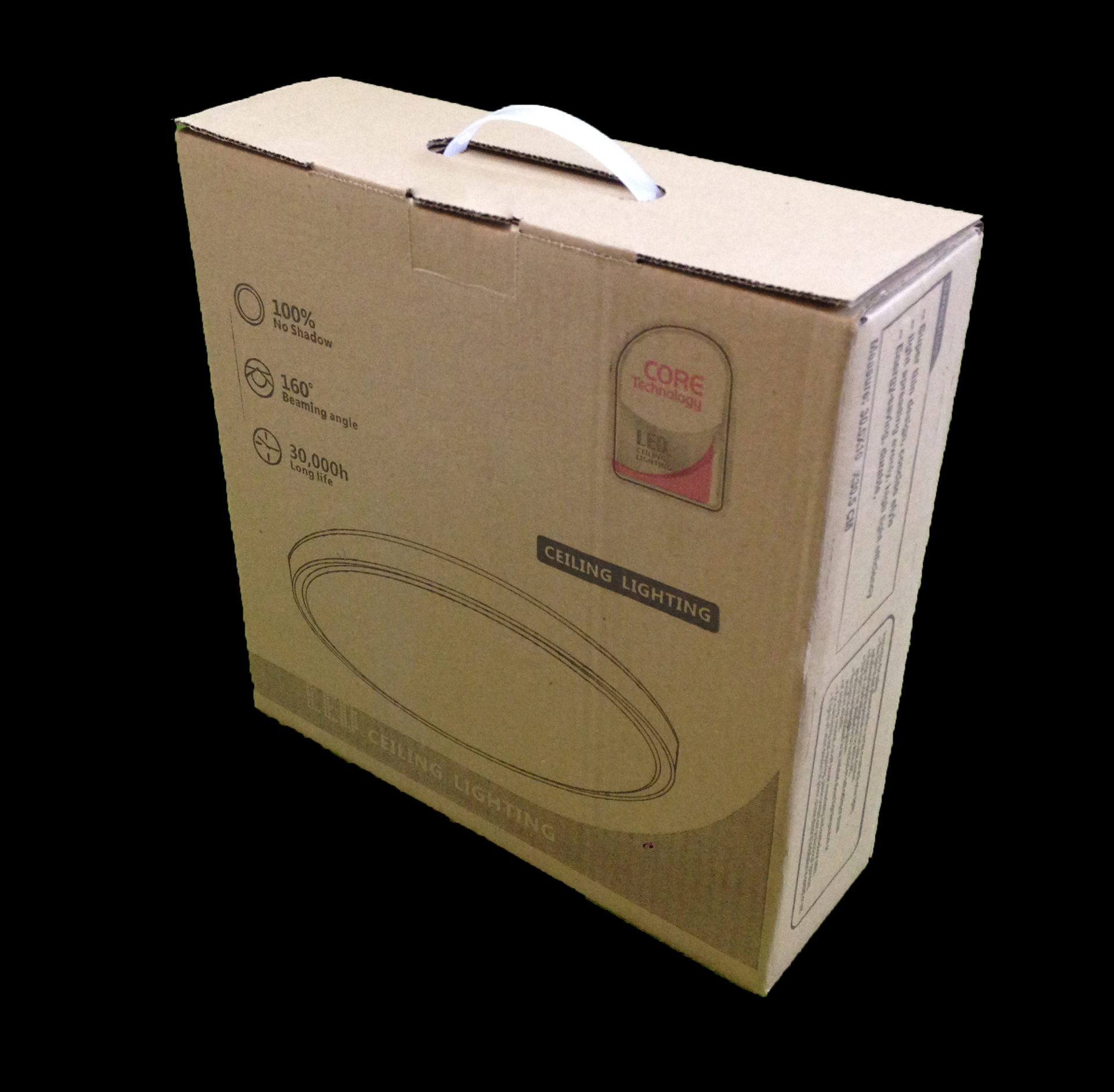 led吸顶灯中性彩盒 吸顶灯彩盒包装纸盒