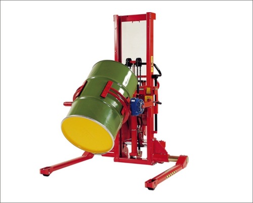 油桶翻转倒料车-油桶气动升降翻转车详细参数及价格