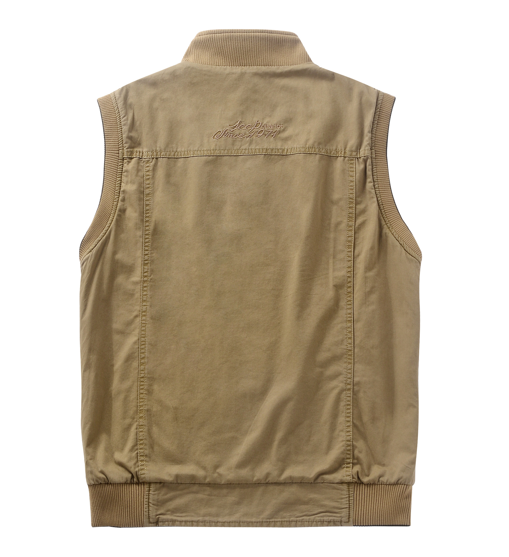 吉普战车男马夹背心 双面穿jeep春秋新款马甲钓鱼摄影正品8527