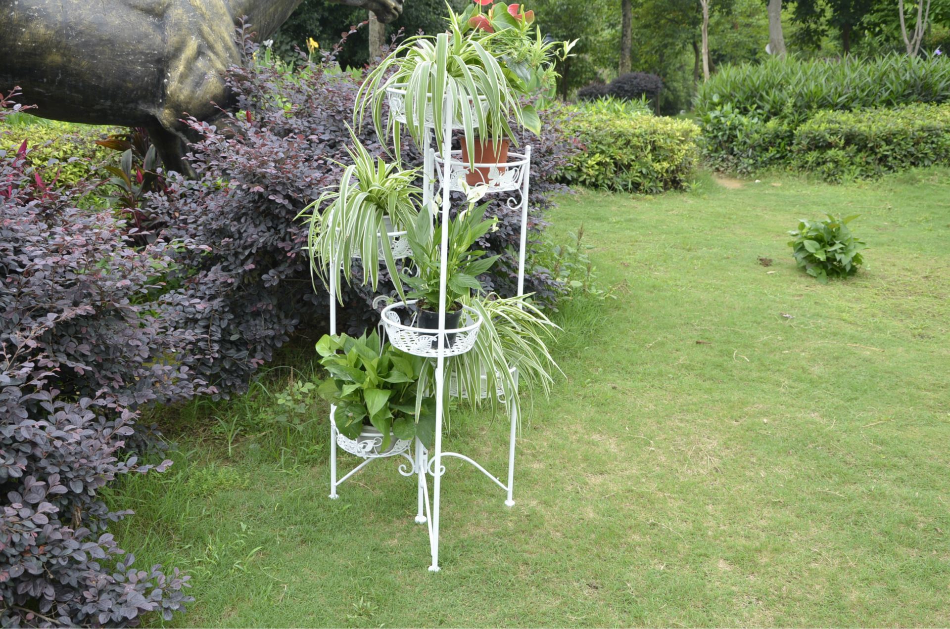 铁艺花架_欧式风格铁艺六盘花架 景观绿萝花架 可移动落地式