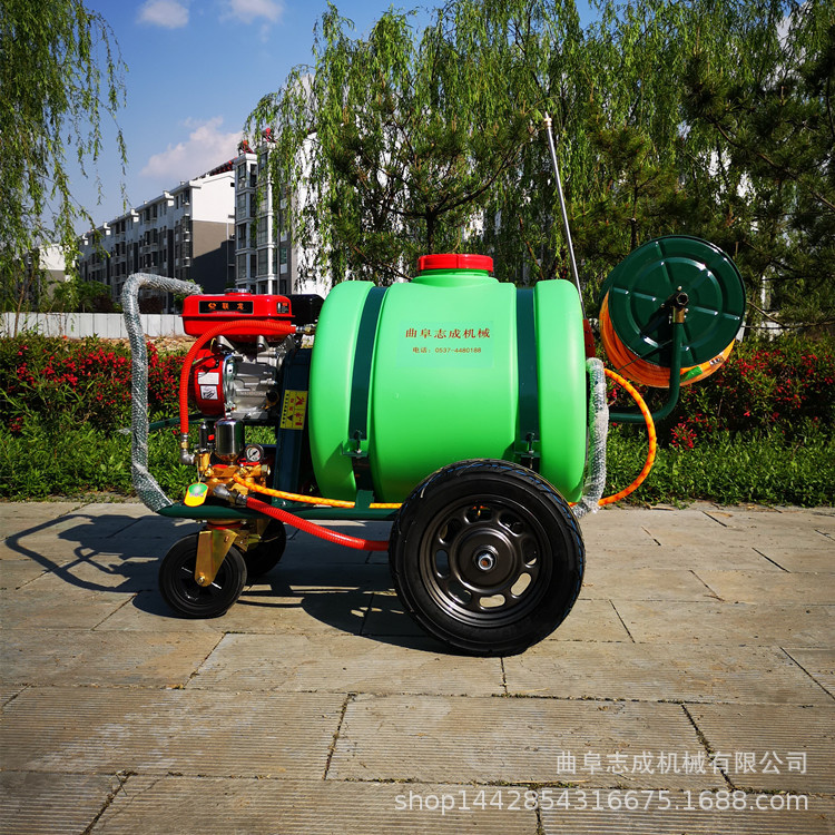 新型农用打虫机 手推式喷雾器 高压拉管式大棚打药车厂家直销