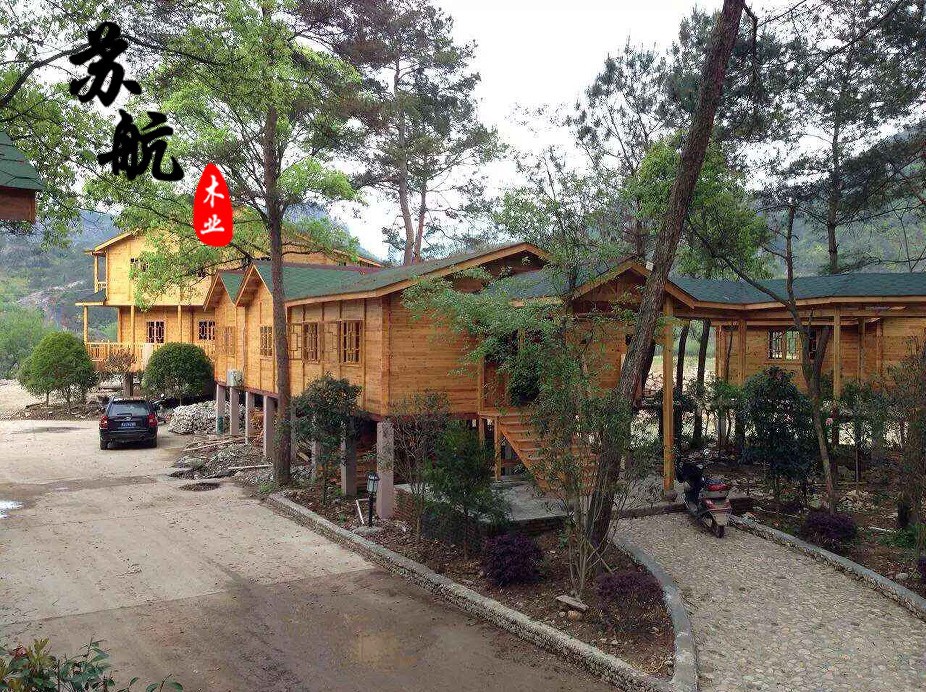 供应景区休闲木屋农家乐木屋多种古建筑木质别墅双层仿古木屋