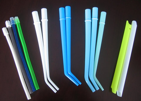 牙科吸唾管 一次性弱吸管 牙科一次性耗材 蓝头或透明头