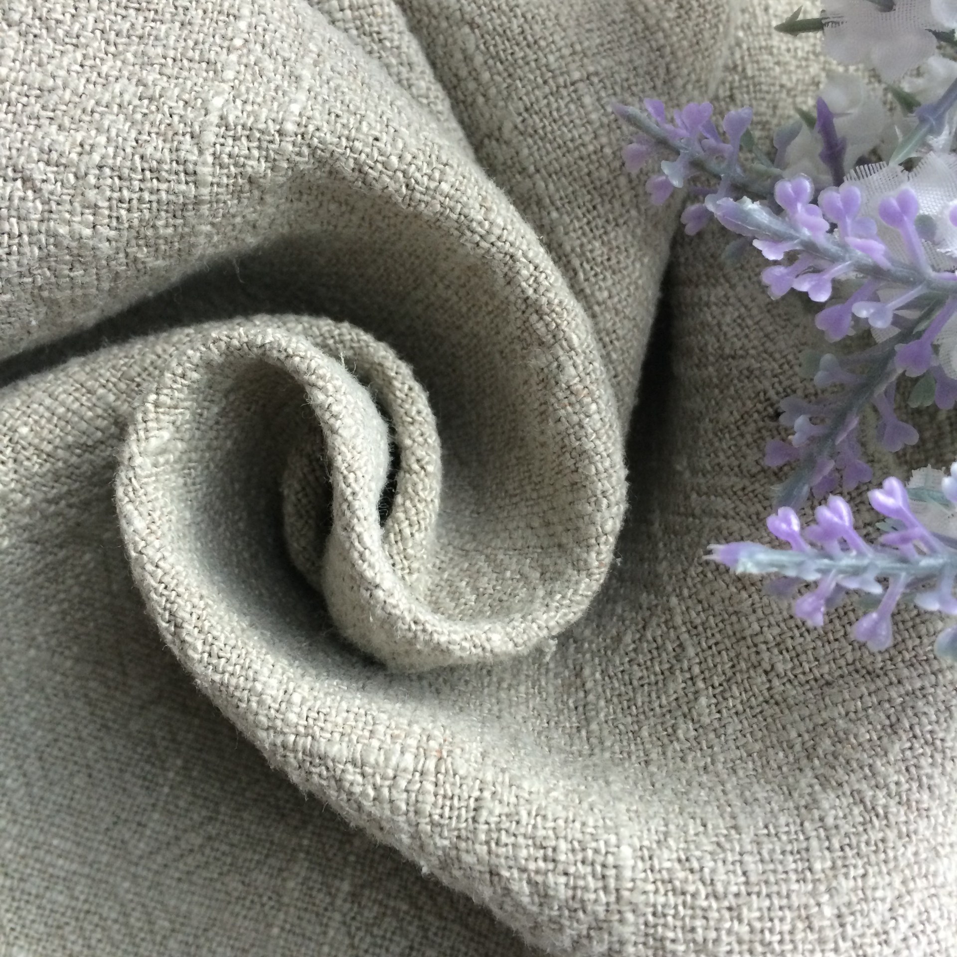 竹节亚麻棉加厚皱布料 纯亚麻面料 棉麻混纺交织竹节麻肌理绉.