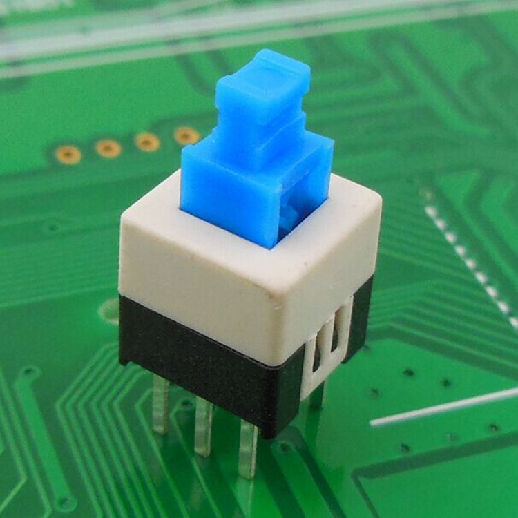 7*7高头按键开关,6脚插件7x7按键,电子玩具开关无锁按钮开关