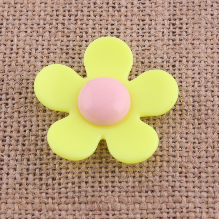 INS Elegant Flower Acrylic Little Daisy Flower Accessories Plastic Five Petal Flower DIY Phone Case Ornament Accessories