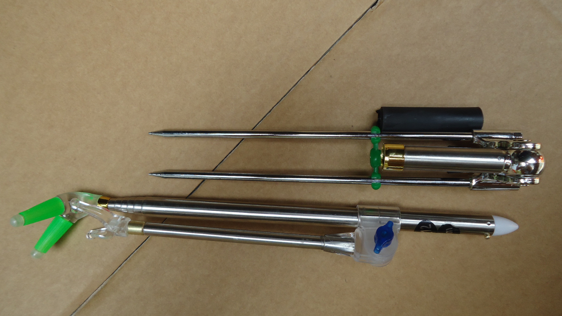 1.5米1.7米不锈钢炮台支架带地插鱼竿支架 炮台支架 单钓鱼炮台