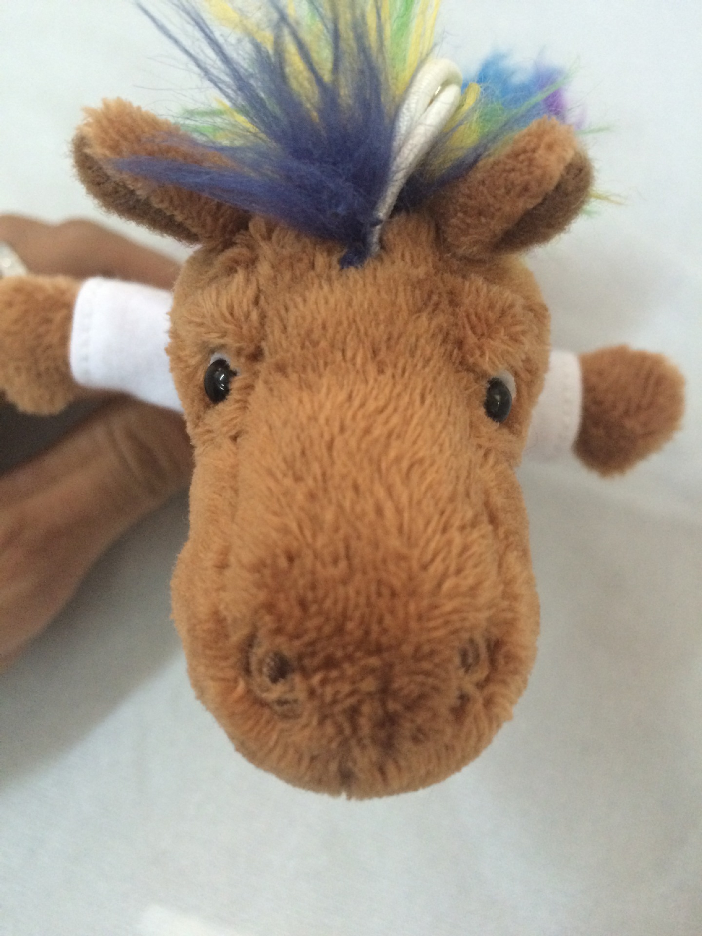 厂家定制 毛绒玩具 装饰品可以挂在包包上的五彩颜色小人马