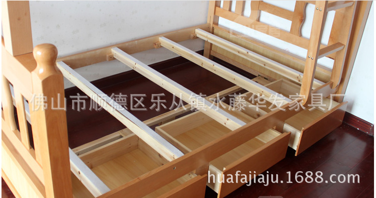 新款促销实木床榉木子母床双层床1.2米1.5米全进口材料质量保证