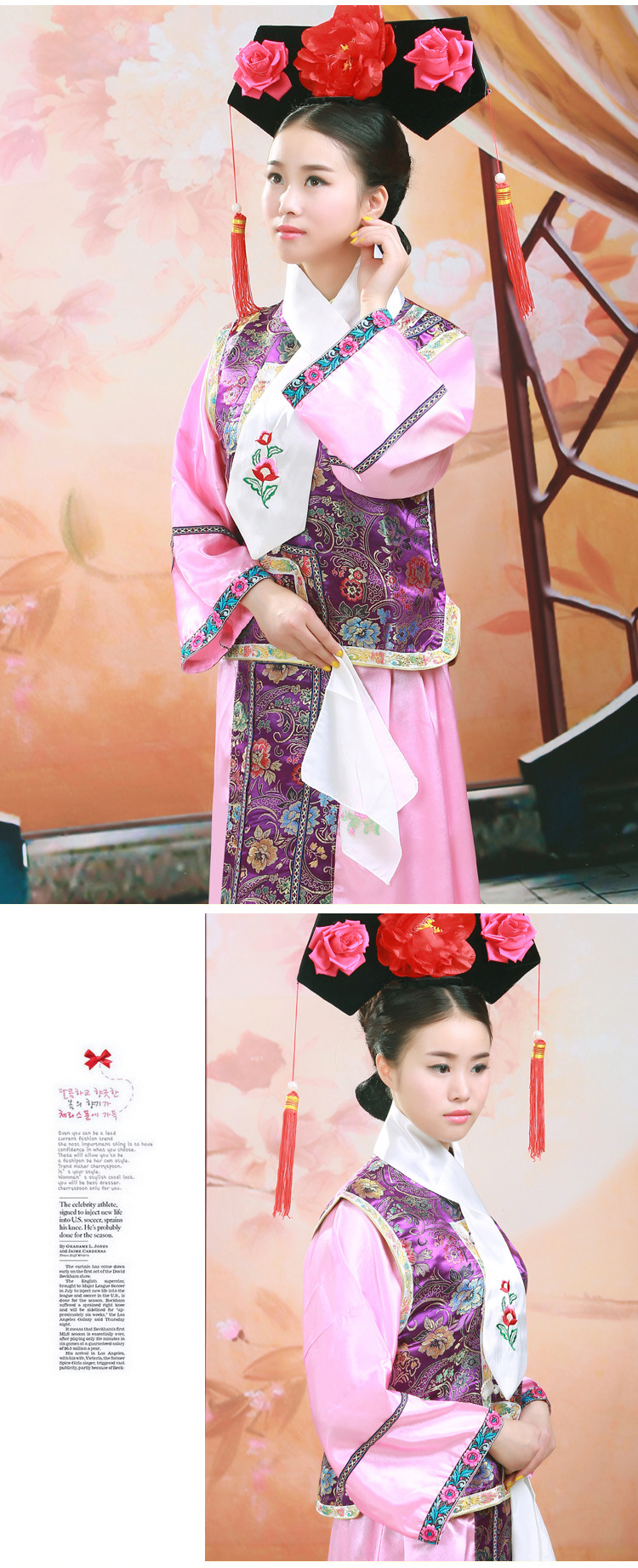 热卖清朝服饰格格演出服公主成人演出服多色