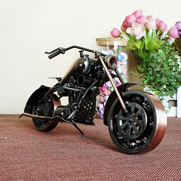 一件代发 大号摩托车模型 工艺摆件
