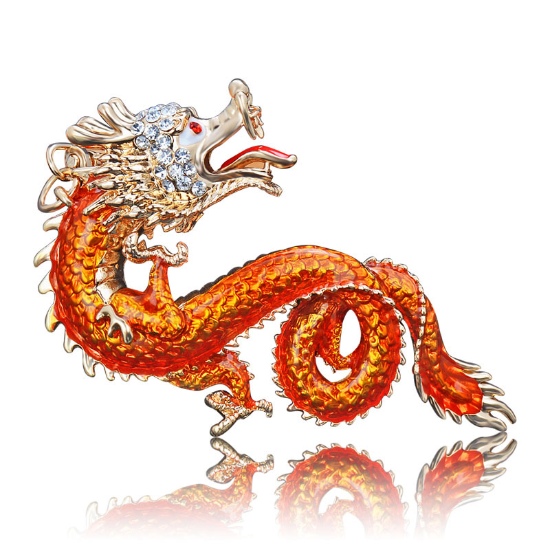 Chinese Dragon Zodiac Dragon Style Alloy Key Ring Ornaments Exquisite Automobile Hanging Ornament Keychain Accessories Customizable