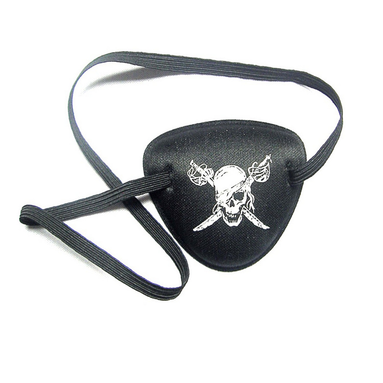 海盗眼罩万圣节道具化妆舞会加勒比海盗配饰 独眼龙面罩厂家定做