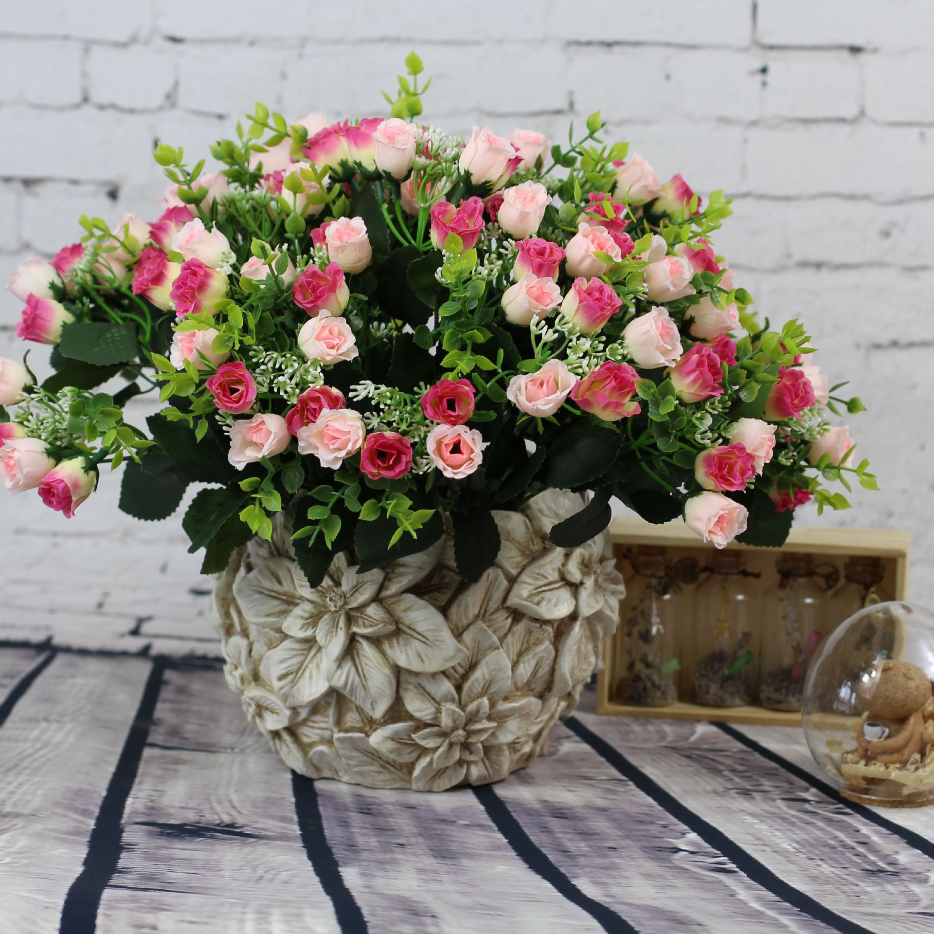 甜心玫瑰_厂家直销 小蕾田园 家具装饰款 玫瑰小蕾把束批发 - 阿里巴