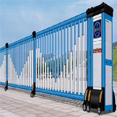 遥控自动电动伸缩门工厂大门学校庭院智能电动伸缩门货源充足