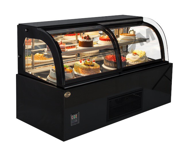 金城制冷 两层圆弧前移门蛋糕柜 冷藏展示柜 蛋糕西点展示柜