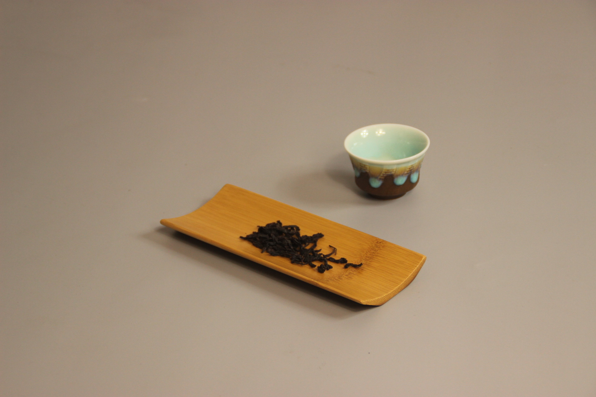 天然竹片茶荷 功夫茶具 竹茶则 毛巾托