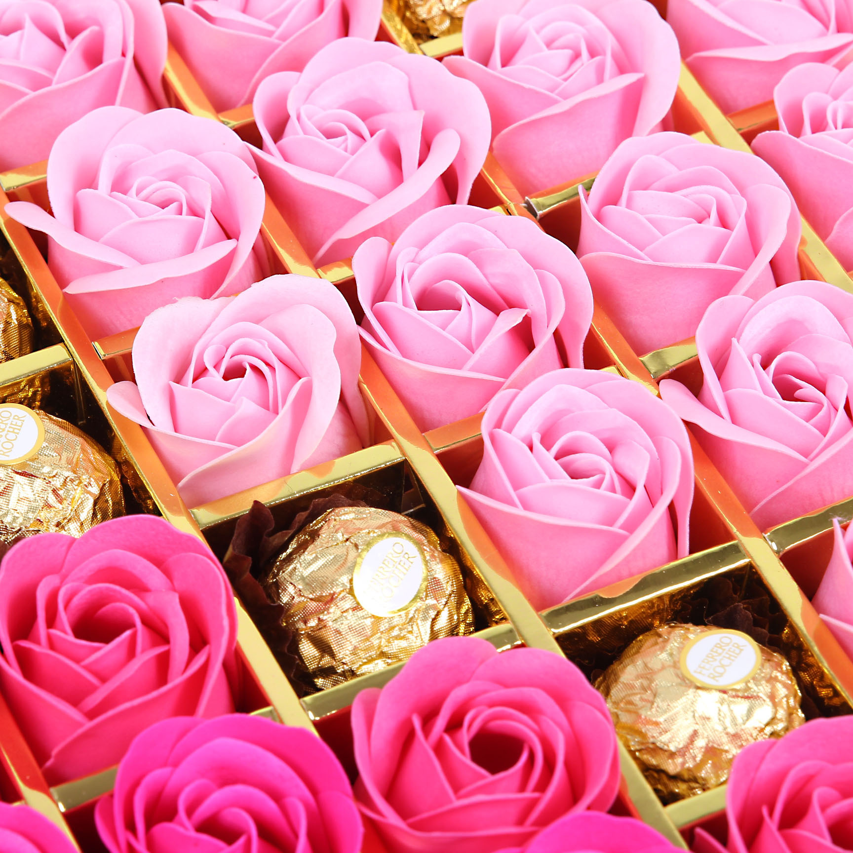 厂家批发巧克力香皂玫瑰花礼盒77格情人节送老婆女友闺蜜创意礼品