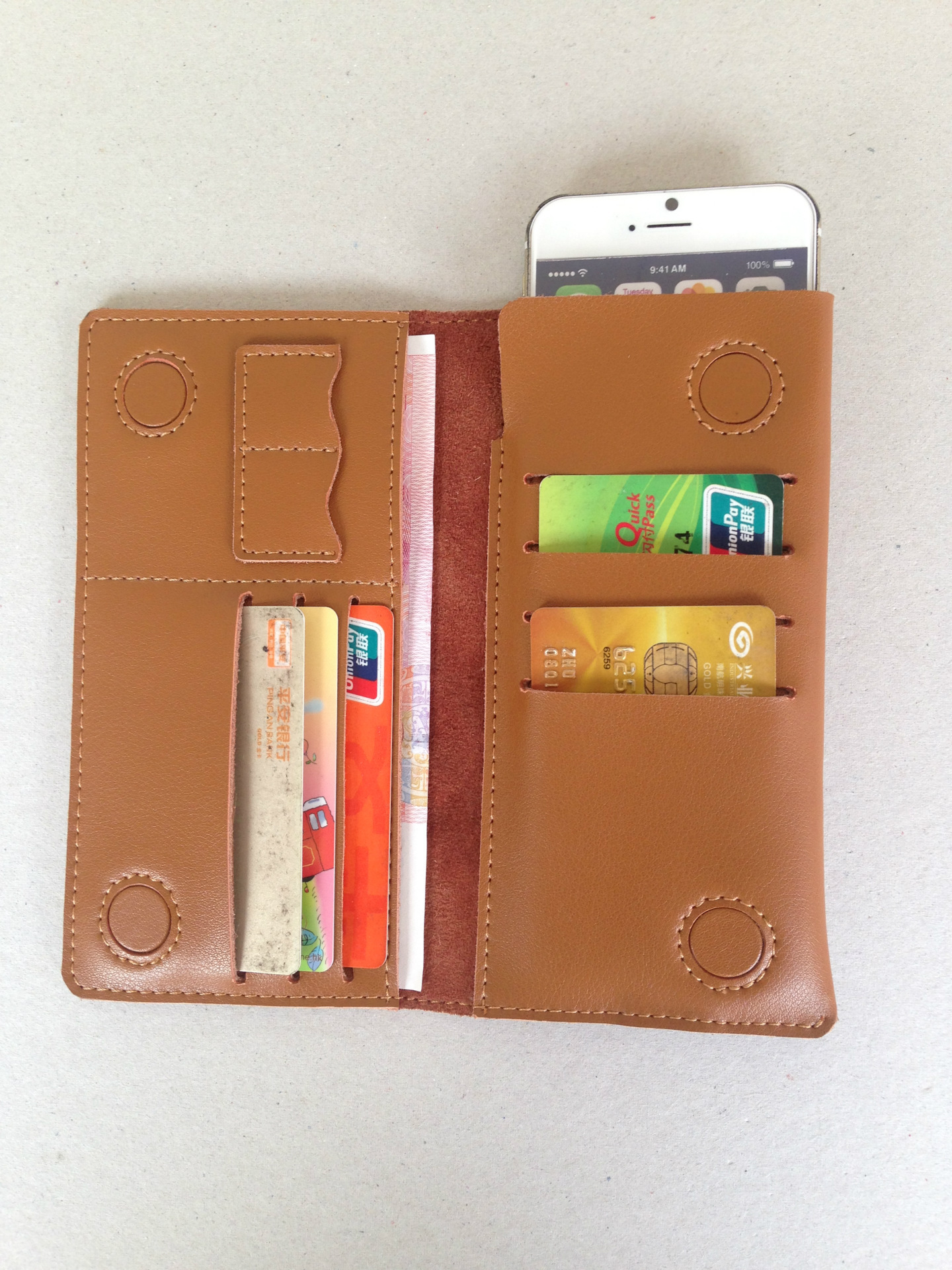 iphone6真皮钱包,手机卡包,真皮手机皮包,iphone6pls手机钱包