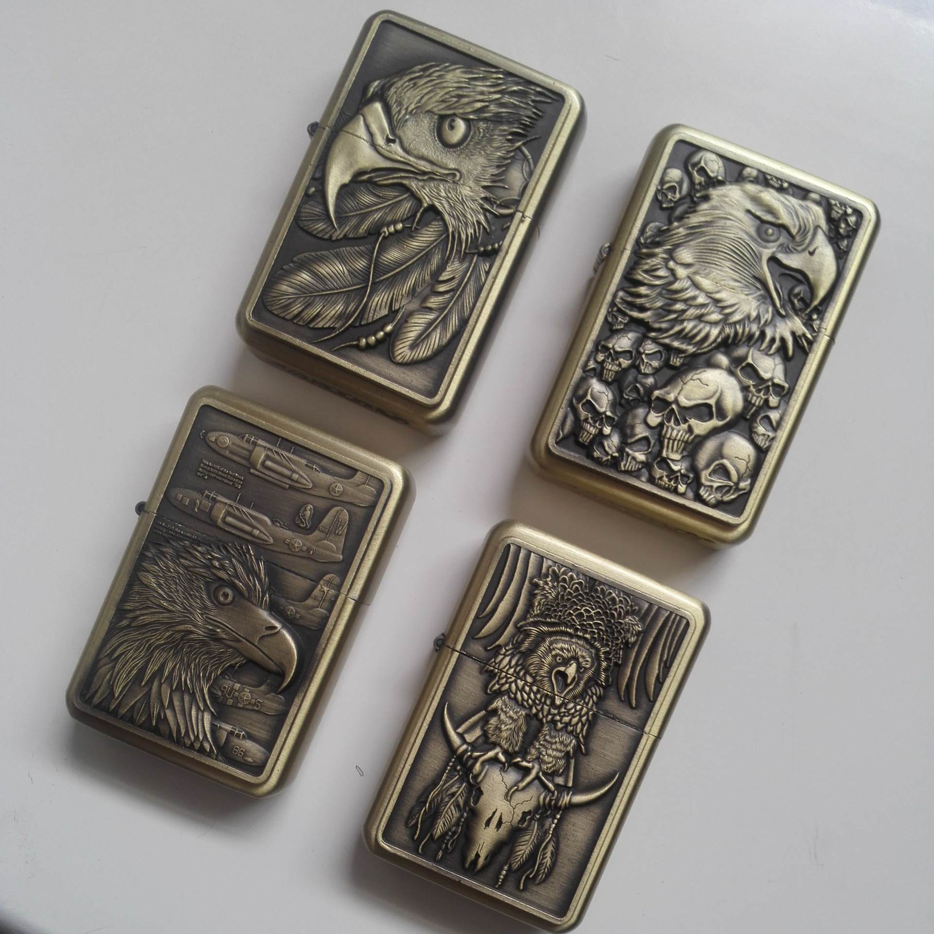 厂家直销批发earth金属煤油打火机c390金属立体浮雕防风煤油火机