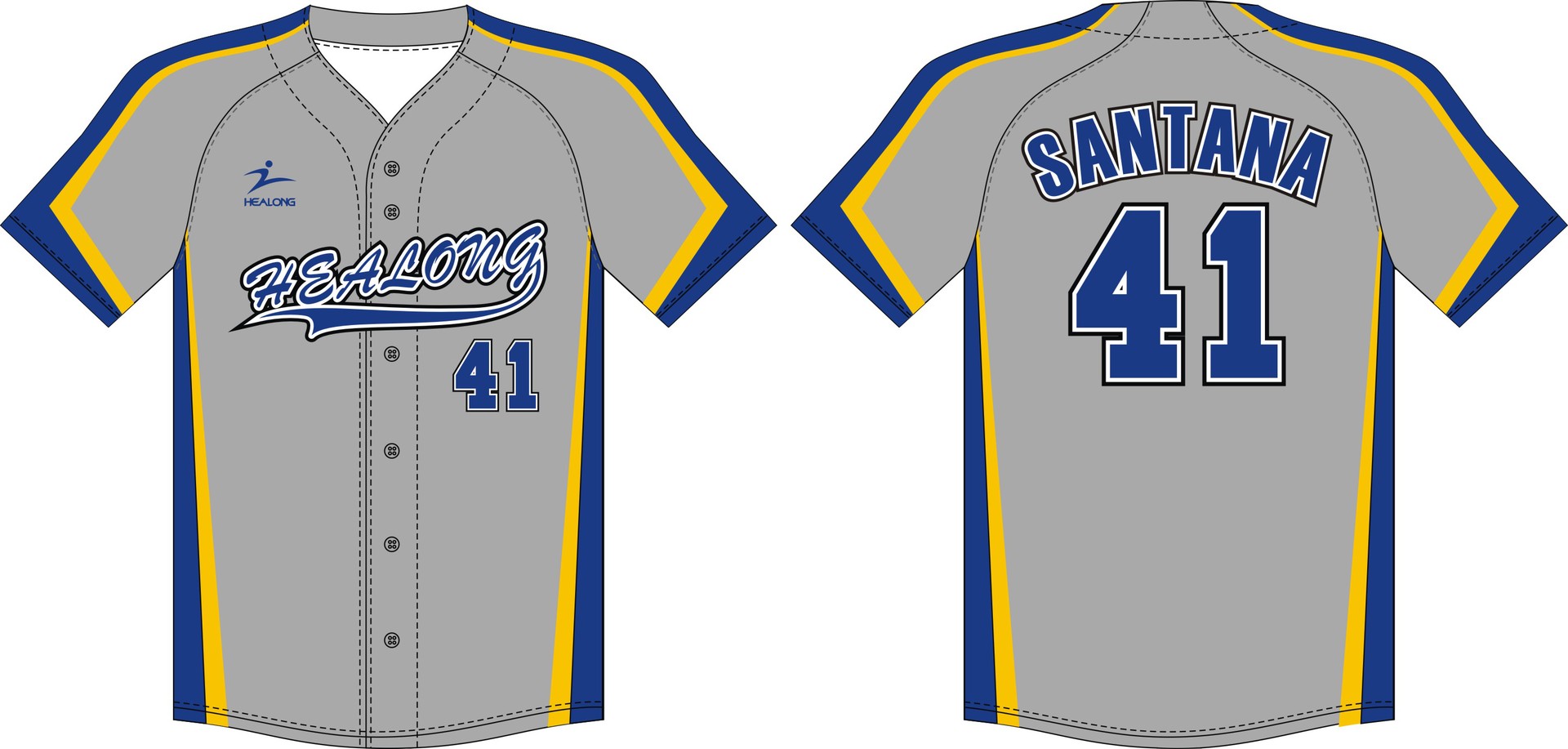 广州厂家个性定制数码印花球衣运动套装短袖棒球服