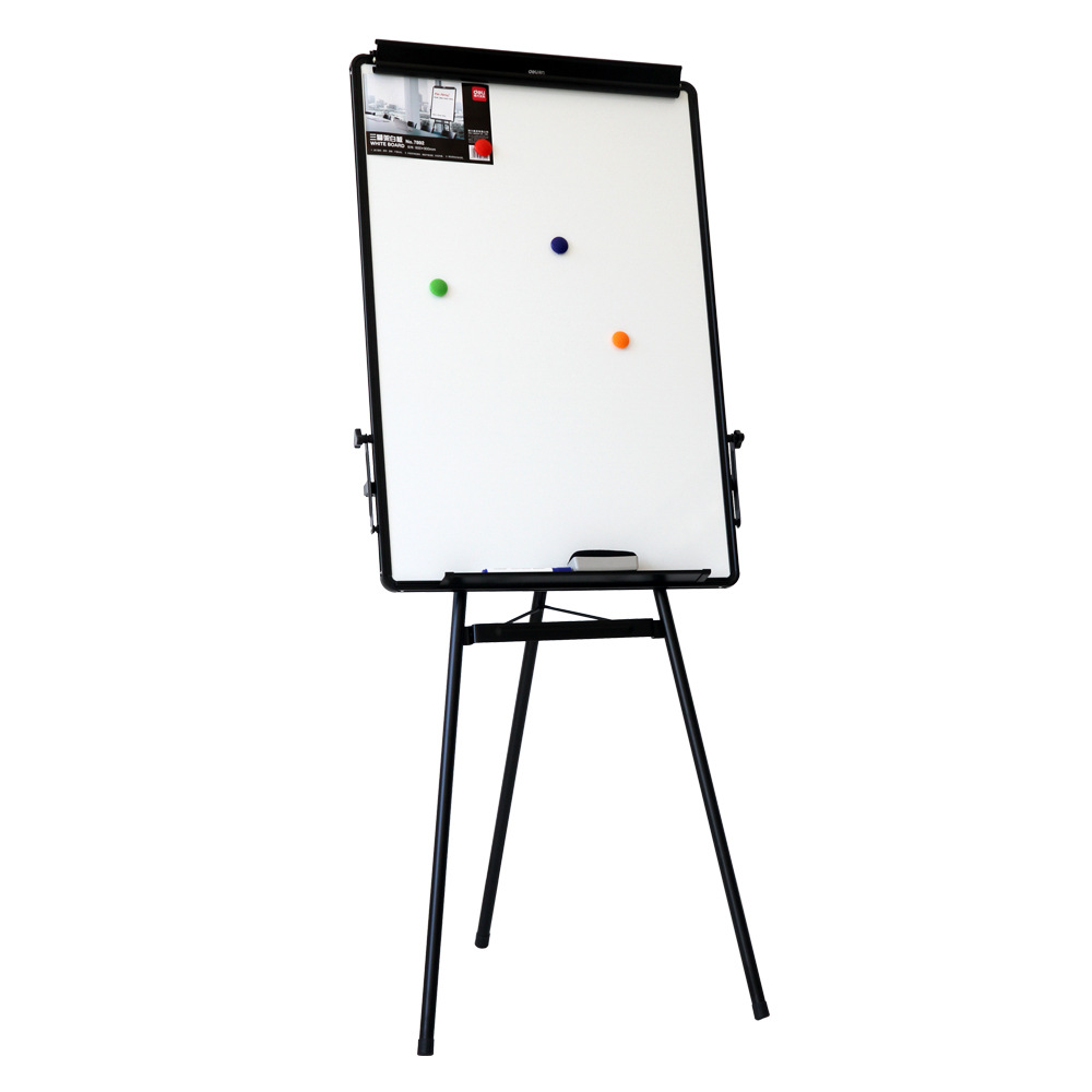 【免费开增票】得力7892 挂纸 三角架白板 办公室白板 挂式写字板