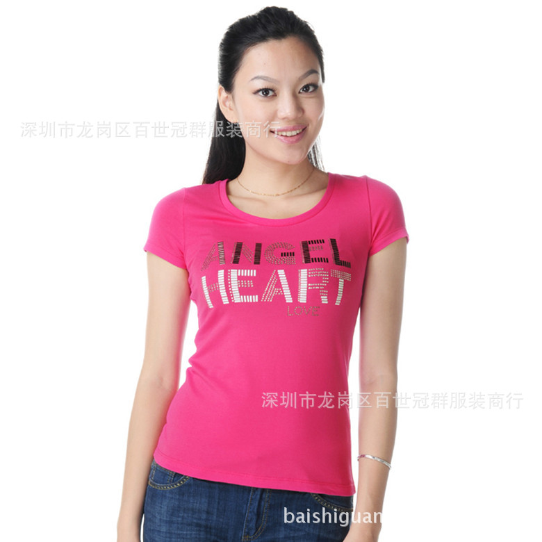 厂家便宜女装短袖 2元外贸服装批发夏季女士t恤尾货 库存地摊货