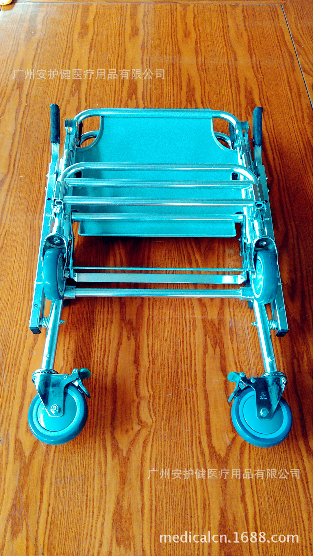 铝合金多功能楼梯担架 可折叠式铝合金医用家用楼梯椅式两用担架