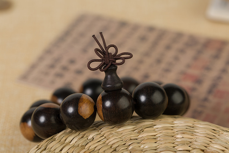 阴阳木手串佛珠手链阴阳木民族风男生女士情侣手饰品55g