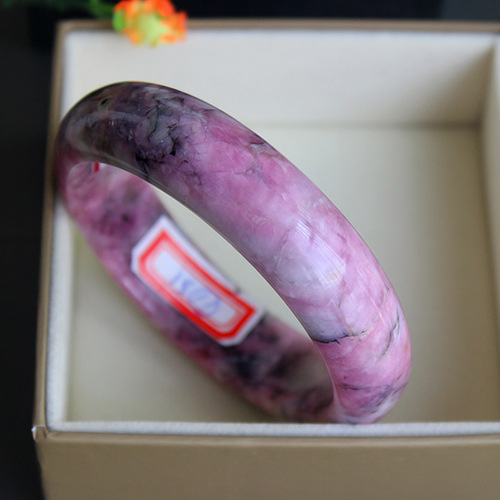 天然梅花碧玺巴西老料粉色碧玺吉祥女款手环水晶饰品手镯批发