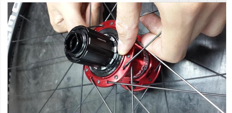 昆腾quando花鼓 自行车卡式花鼓 山地车碟刹 卡飞后轴快拆式 32孔