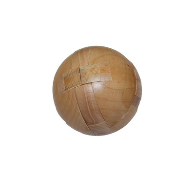 6cm圆球木制儿童成人益智孔明锁玩具 鲁班创意趣味解锁