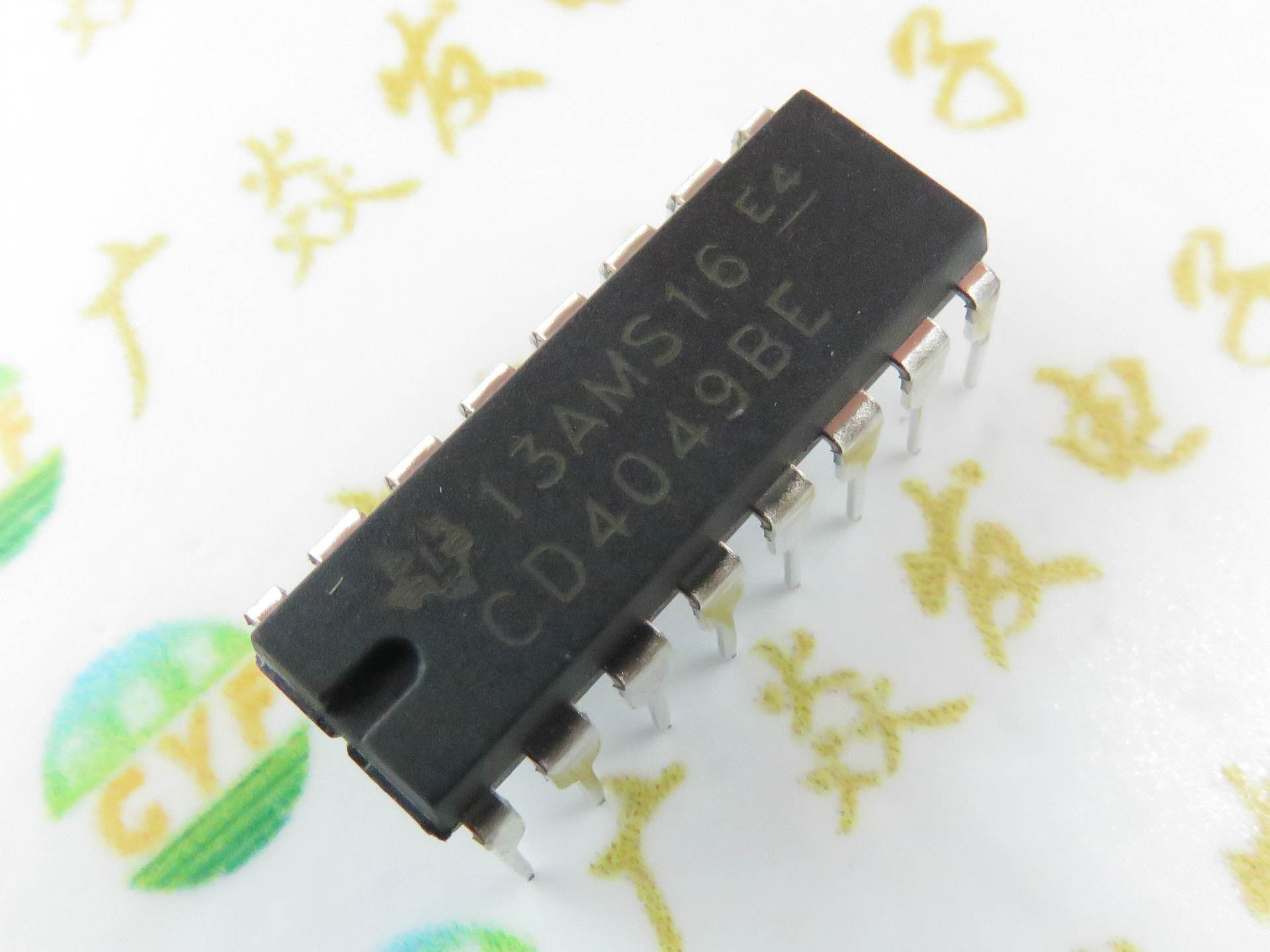 cd4049be 德州ti 直插dip-16 16进制反相器 国产全新