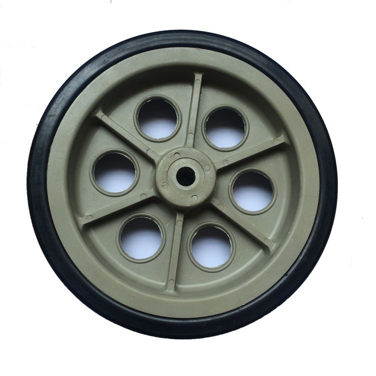 190mm橡胶车轮 定向轮玩具车车轮商场购物车车轮