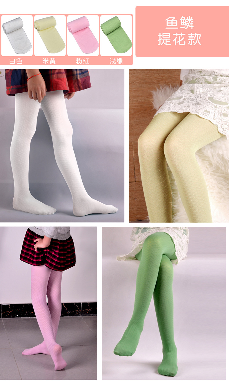 60d天鹅绒儿童丝袜连裤袜 春夏季薄款透气女童丝袜中大童舞蹈袜子