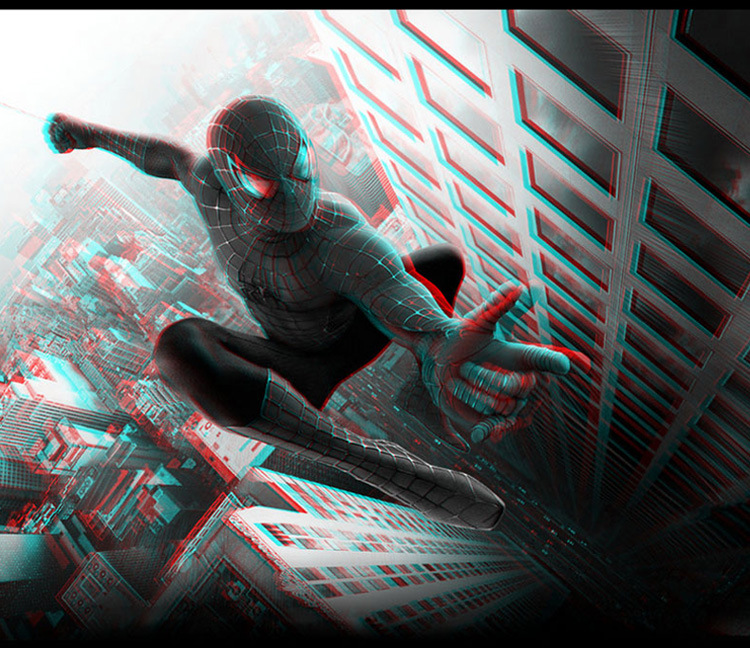 英伟达红蓝3d眼镜左右眼镜大框近视套镜眼睛3d立体眼镜厂家批发