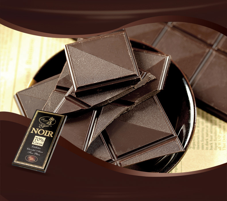 爱丽莎(德国)纯手工排块70%/85%黑巧克力 精美包装100克