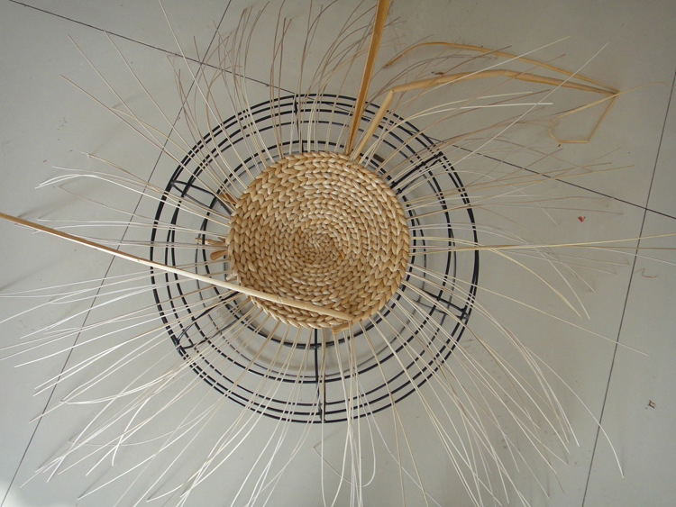 蒲团 加厚坐垫矮凳  特点:选用纯天然芭蕉叶和藤条编织,纯手工制作