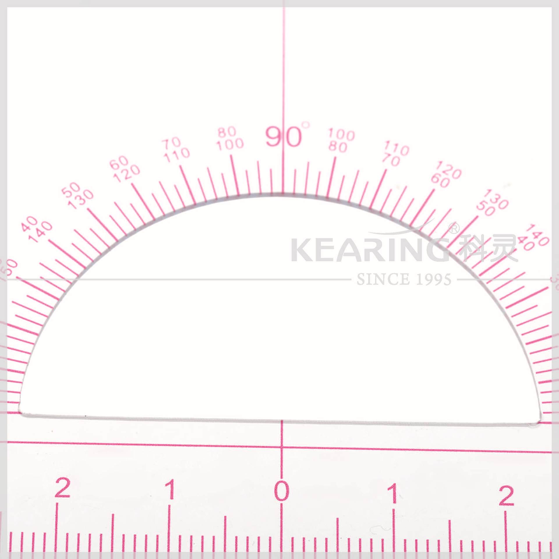 【科灵官方】45度三角尺 量角器 内置刻