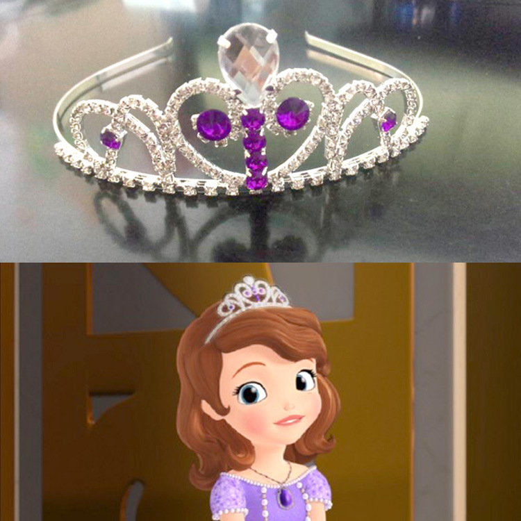 苏菲亚皇冠小公主苏菲亚皇冠 冰雪奇缘爱莎公主王冠花环 新款