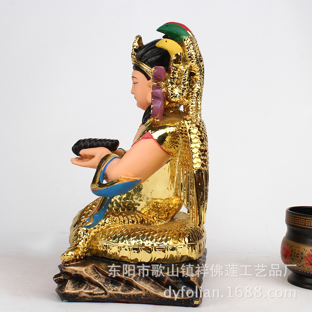 东阳祥佛莲佛像 寺院精品佛像 佛像定制 鎏金蛇仙 佛像