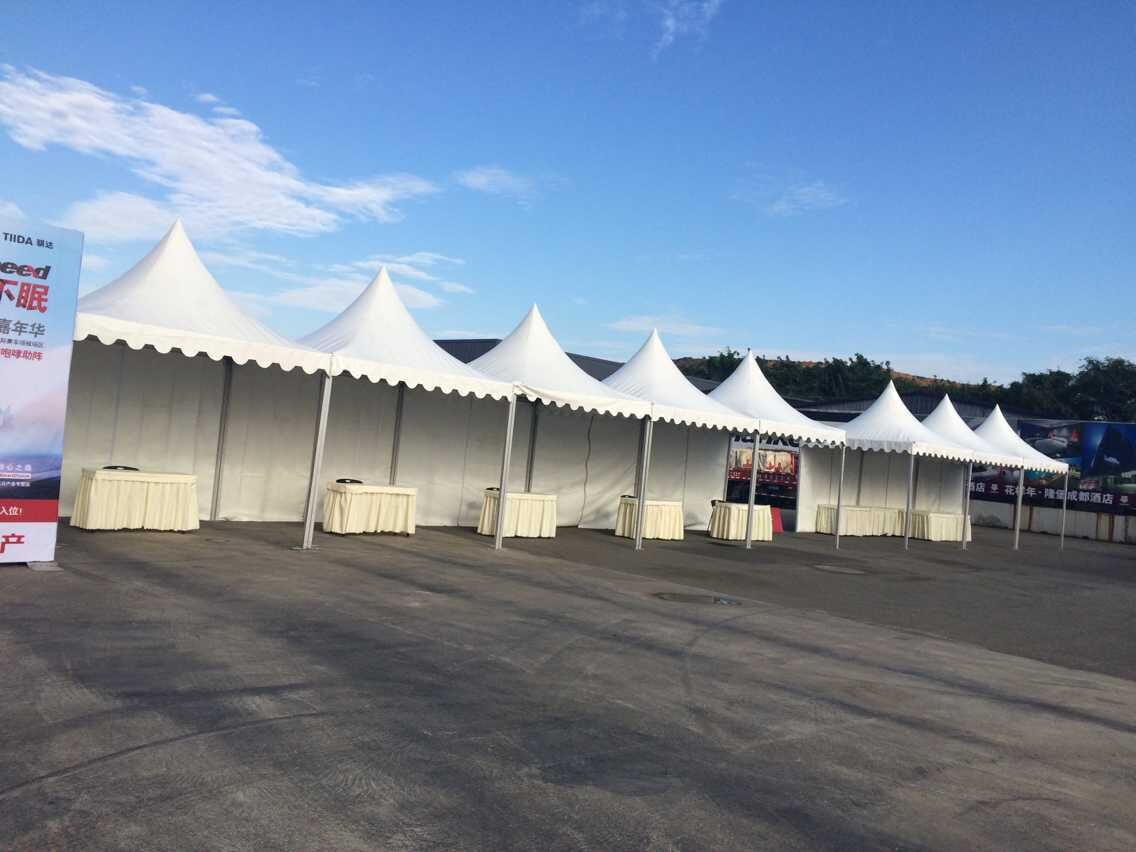 四川篷房3米篷房【成都新动力四川展销会尖顶现货销售3×3米