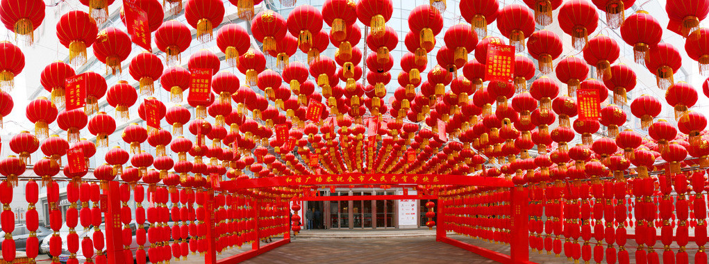 大型国庆节喜庆装饰美陈大红灯笼柱 鼓 球中国结装饰造型 可定做