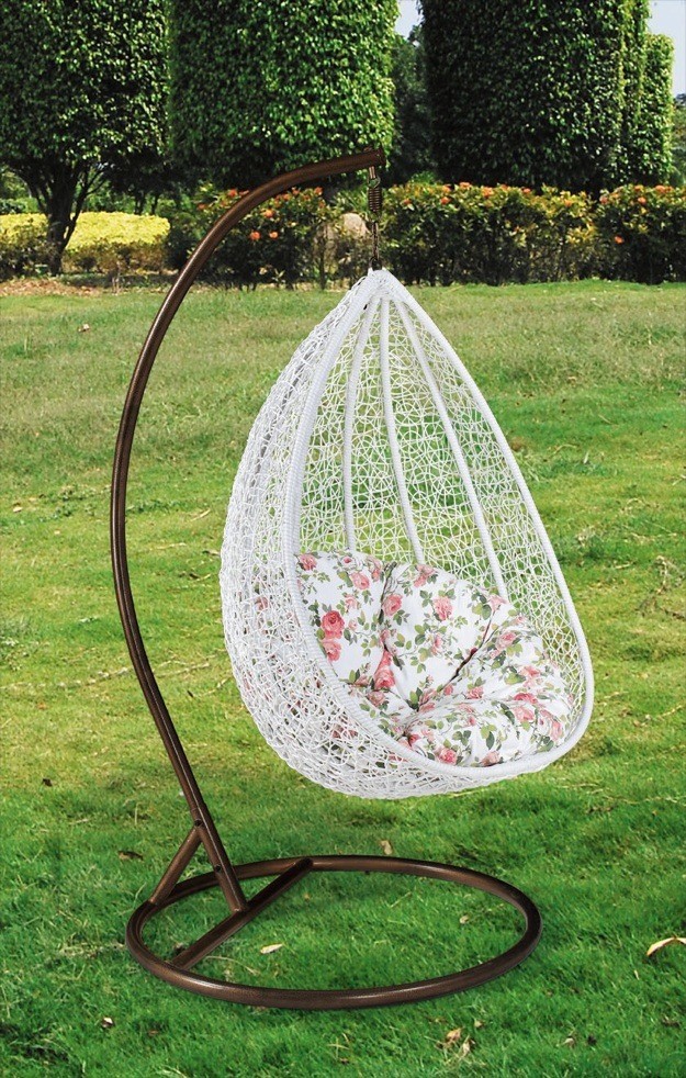 户外 阳台环保仿藤编织吊椅 吊篮 仿藤秋千 单人鸟巢摇椅