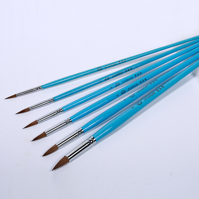 6支套装优质狼毫水粉笔 油画笔考试用笔 美术用品yhb6638